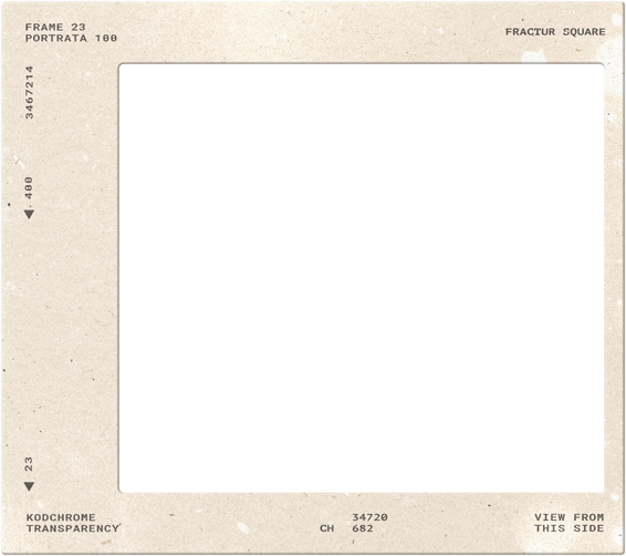 a vintage film photo frame that encapsulates the previous media