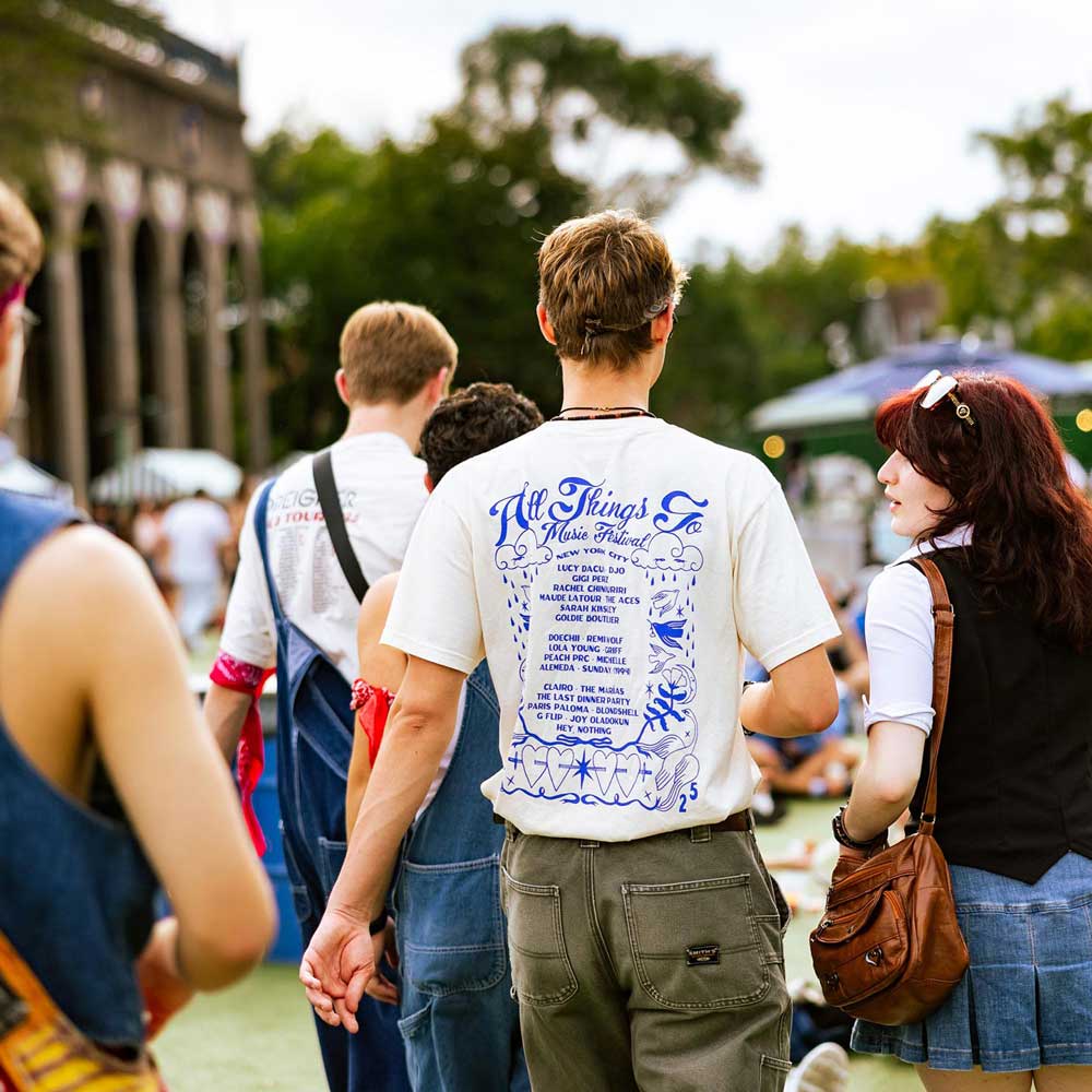 Besties having fun at All Things Go Music Festival