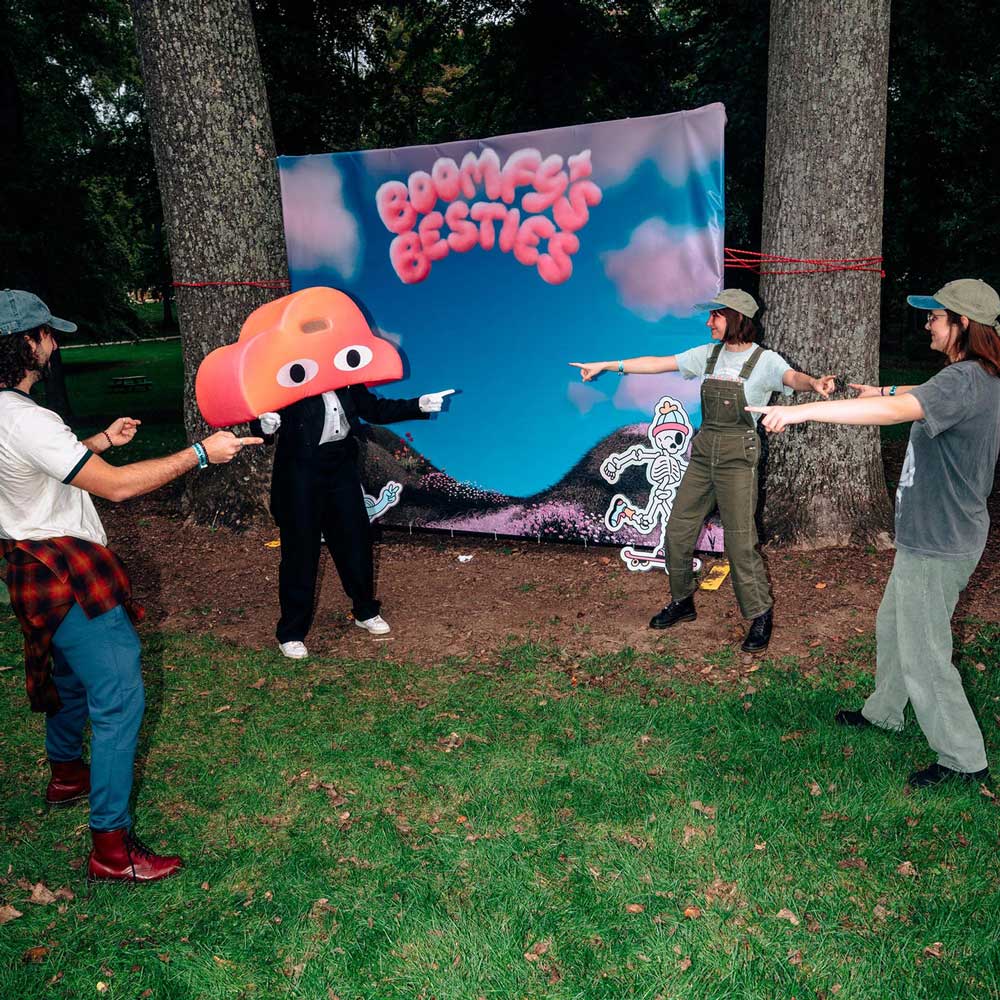 Besties having fun at All Things Go Music Festival