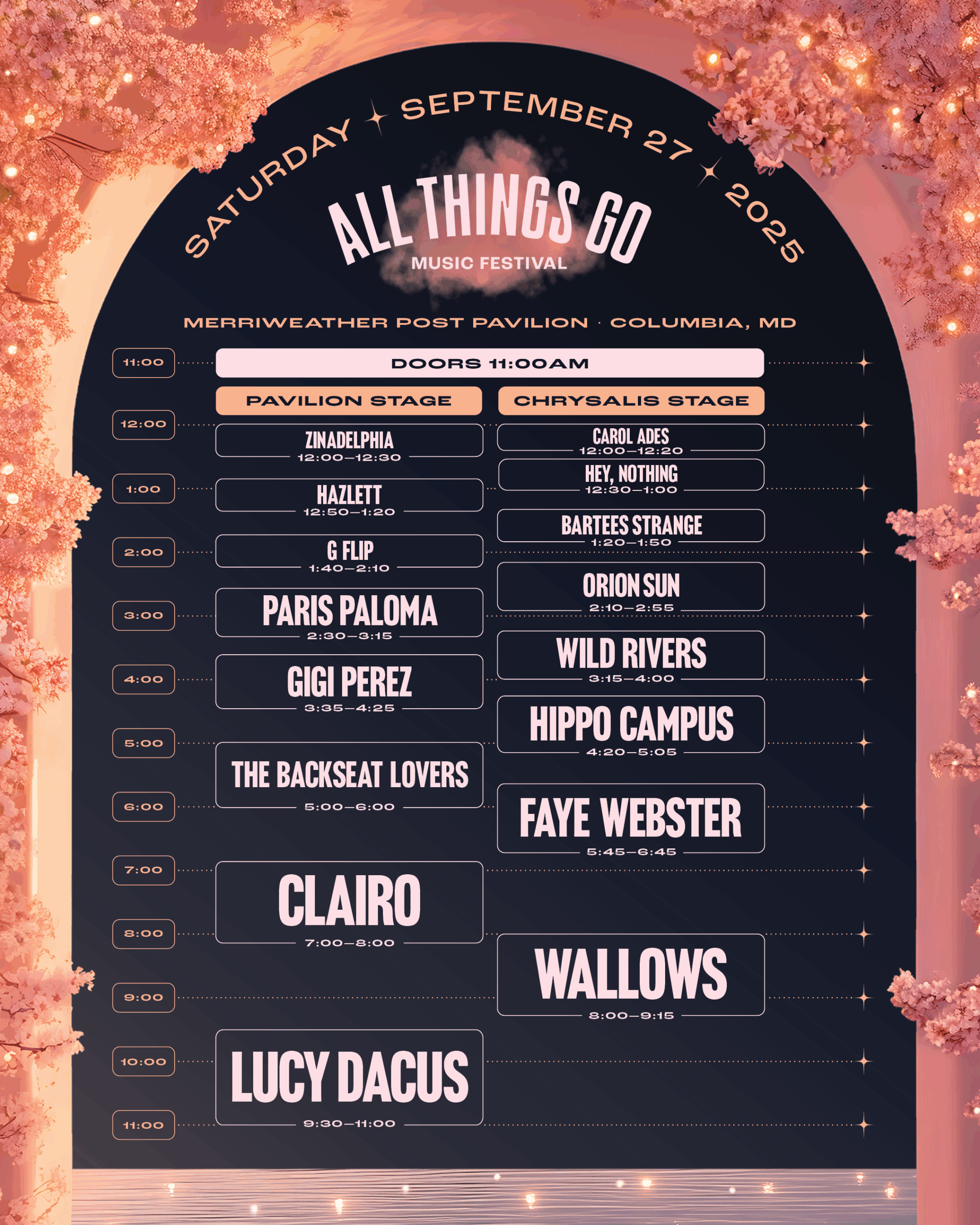 DC Saturday Set Times