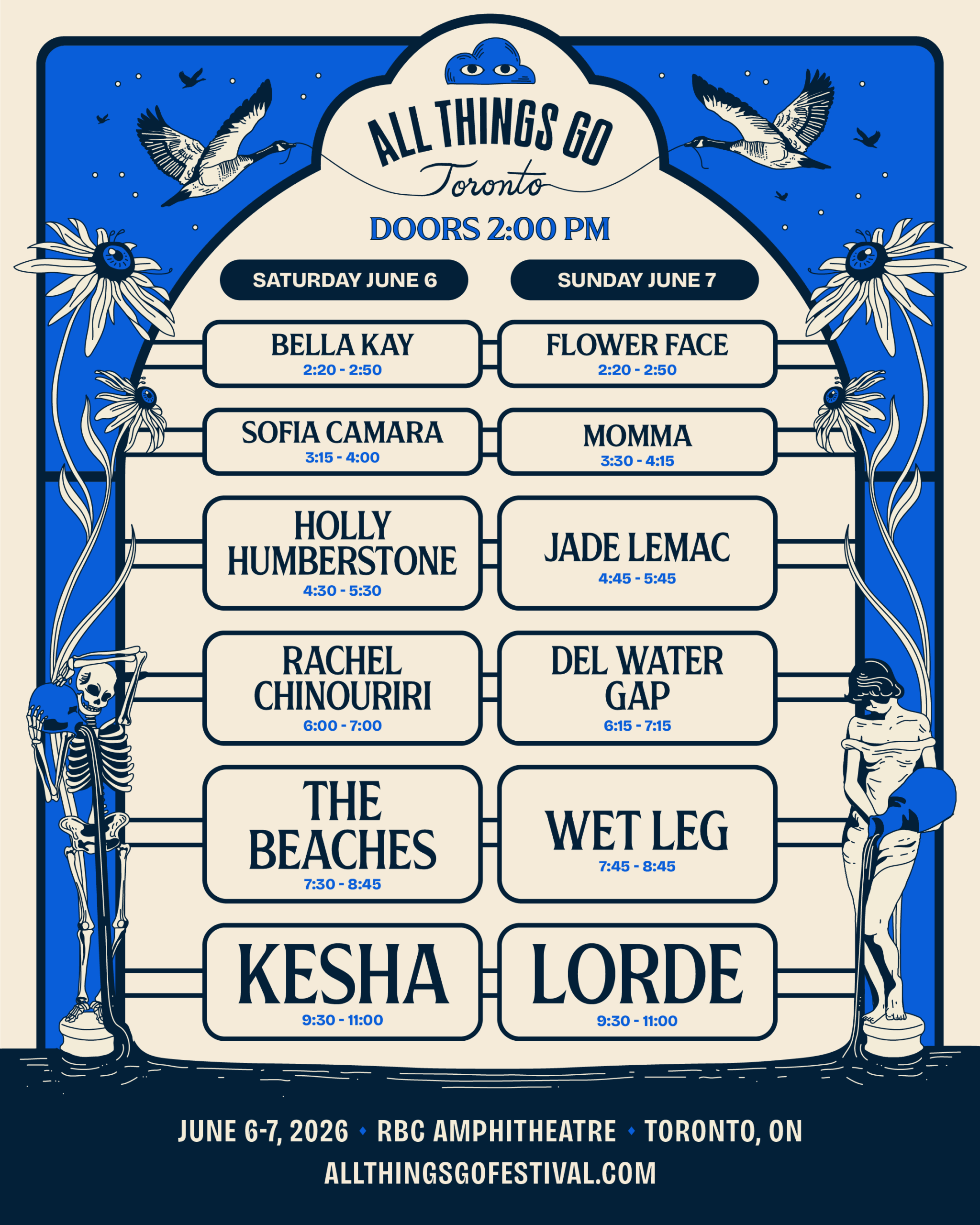 Toronto Set Times