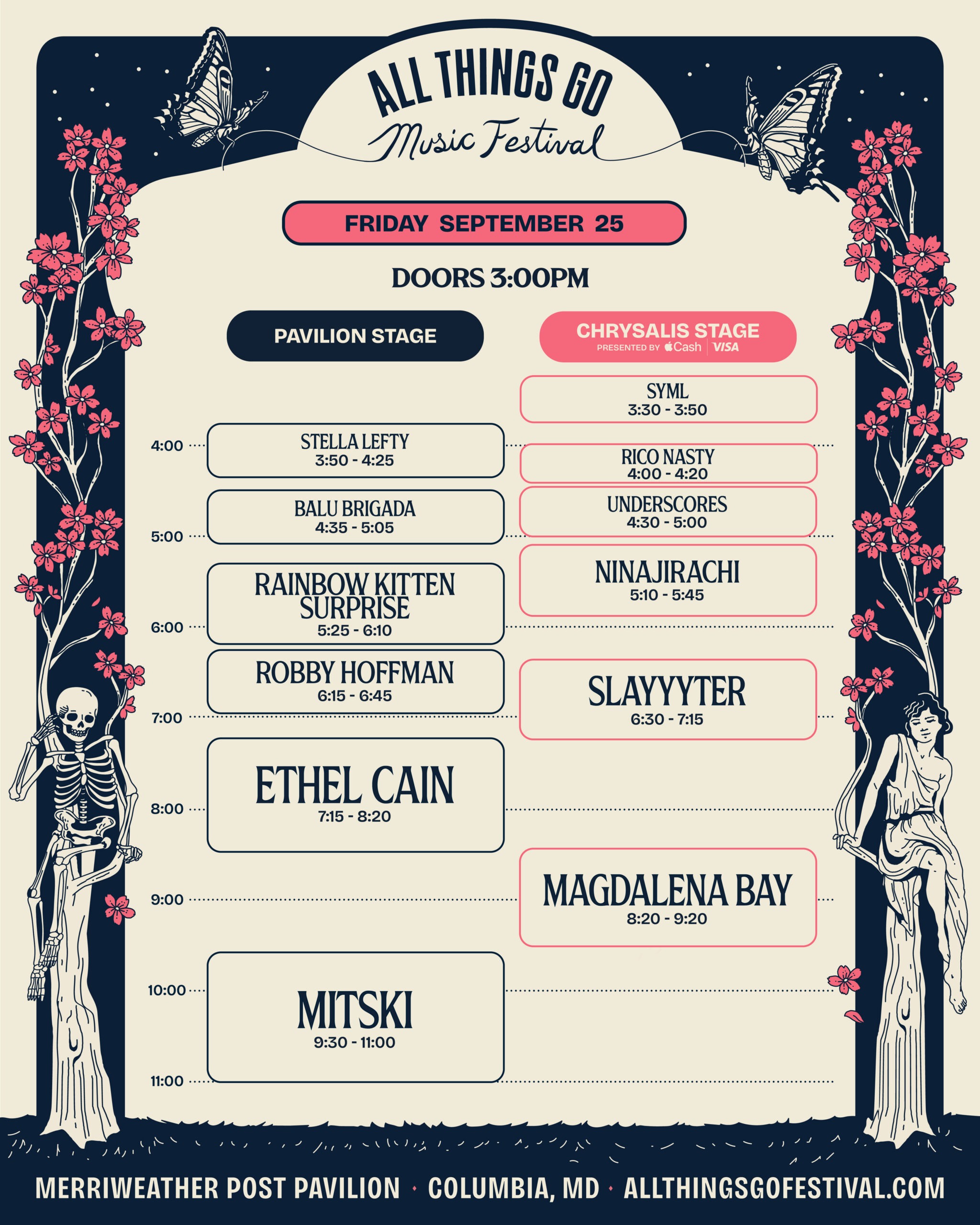 DC Friday Set Times